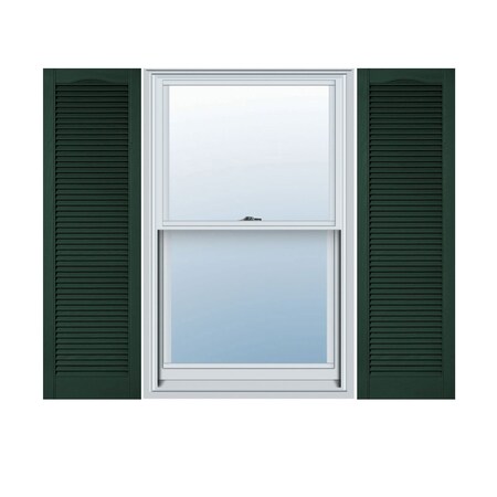Ekena Millwork Lifetime Vinyl, Cathedral Top All Louver, Open Louver Shutters, w/Shutter-Loks, LL5C12X03800MG LL5C12X03800MG